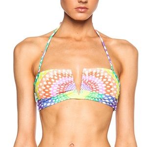 Mara Hoffman V-wire Bikini Top in Electrolight Med